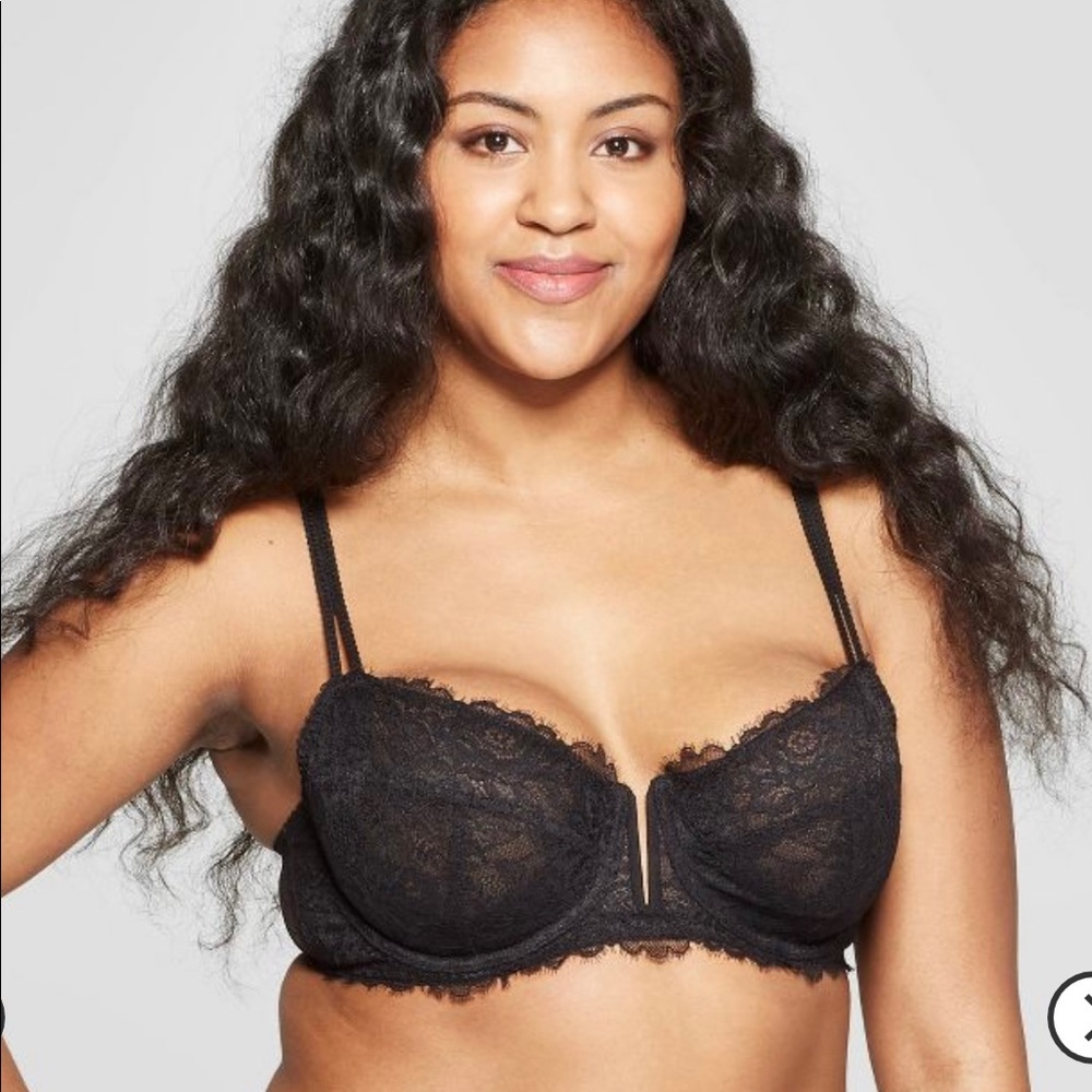 Auden Women's 40D Unlined Balconette Bra lace NWOT